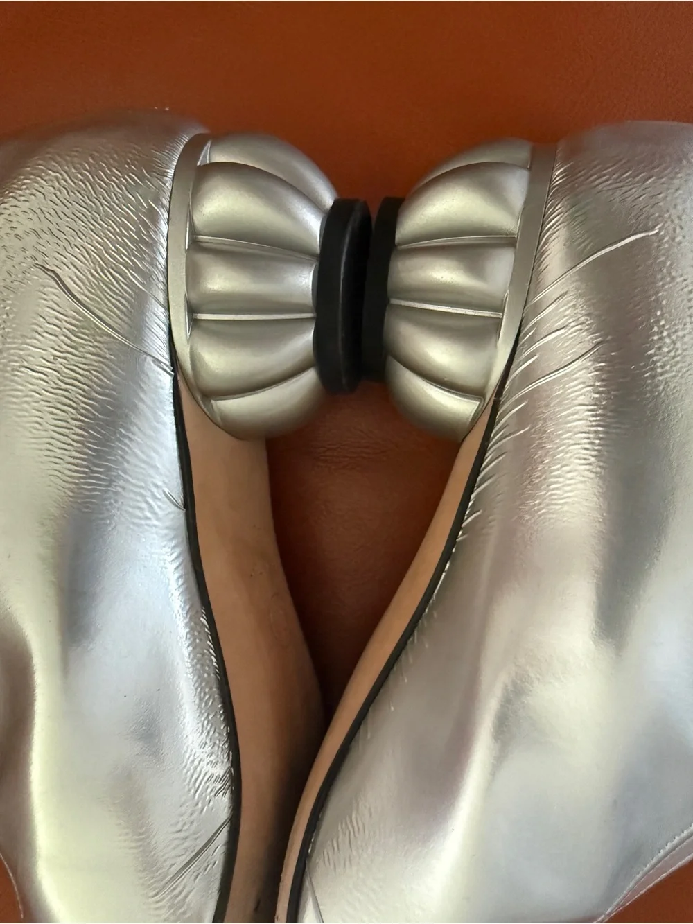 CHANEL Metallic Silver Boots size 40